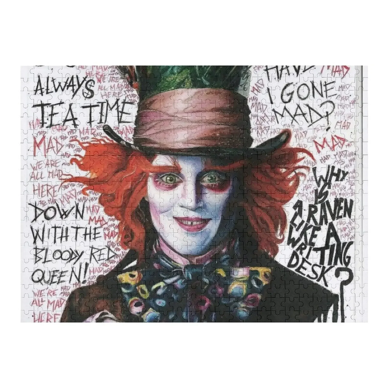 

mad hatter Jigsaw Puzzle Custom Child Gift Custom Gift Personalized Toys Puzzle