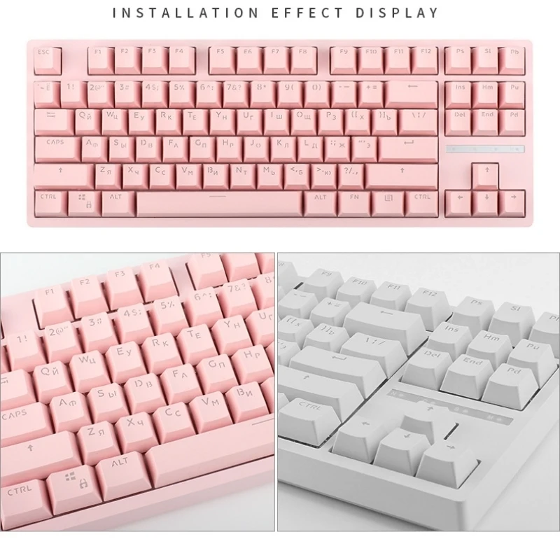 

Russian Keycaps for Mechanical Keyboards with 108/104/87/64 Layout