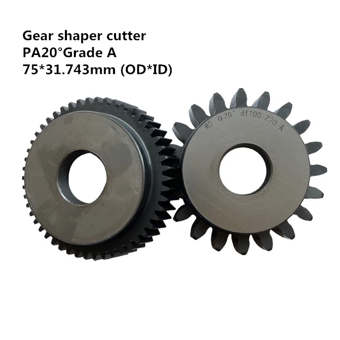

Diameter 75*31.743mm PA20 Degree Grade A W6 Gear Shaper Cutter Bowl Shape Straight Tooth M1-M4
