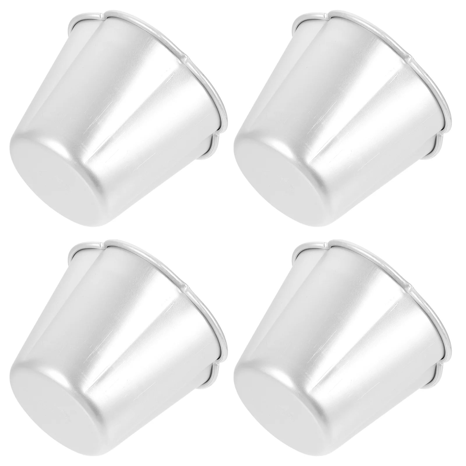 

4Pcs Simple Pudding Molds Egg Tart Molds Cake Making Tools DIY Baking Molds