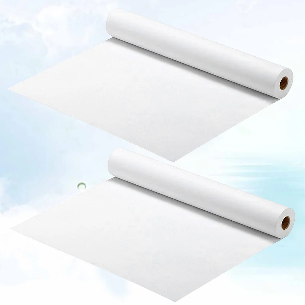 2pcs White Kraft Paper Roll Easel Paper Drawing Painting Practice Paper for Wrapping Craft Packing Floor Covering Dunnage