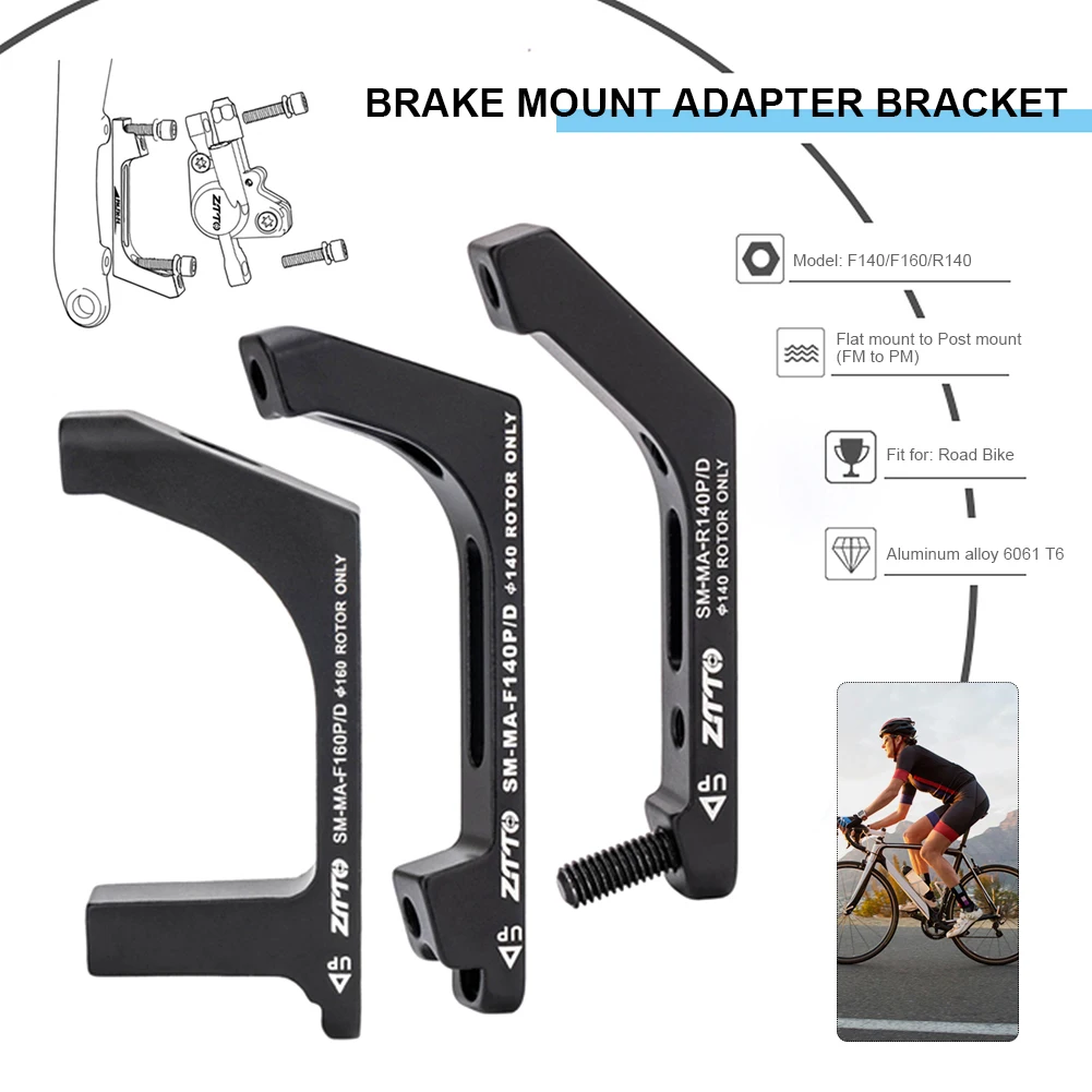 

Bike Disc Brake Caliper Adapter for Rotor Road Bike Disc Brakes Accessories ​Flat Mount to Post Mount Bicycle Caliper Converter