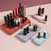 New Style Desktop Organizer Silicone Lipstick Storage Rack Cosmetic Makeup Box Eyebrow Pencil Display Brush Lipstick 1