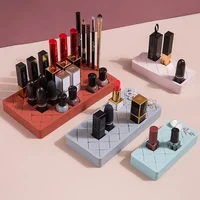 New Style Desktop Organizer Silicone Lipstick Storage Rack Cosmetic Makeup Box Eyebrow Pencil Display Brush Lipstick 1