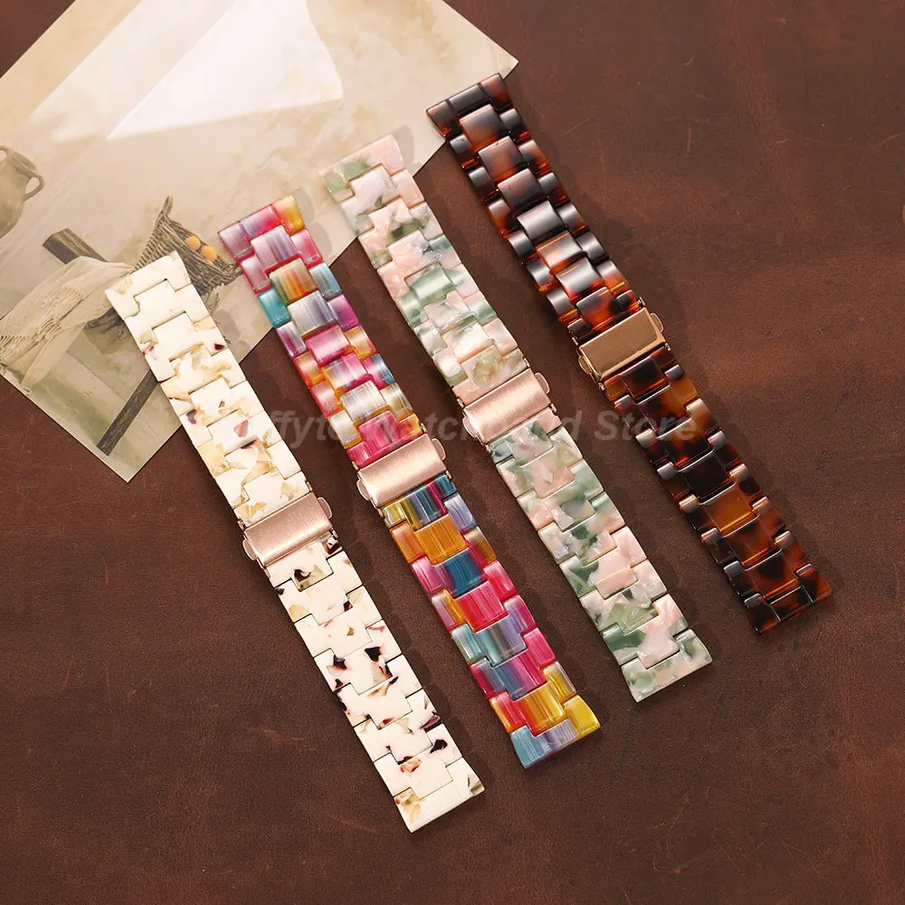 Colorful Resin Watch Band Strap for Smart and Traditional Watches