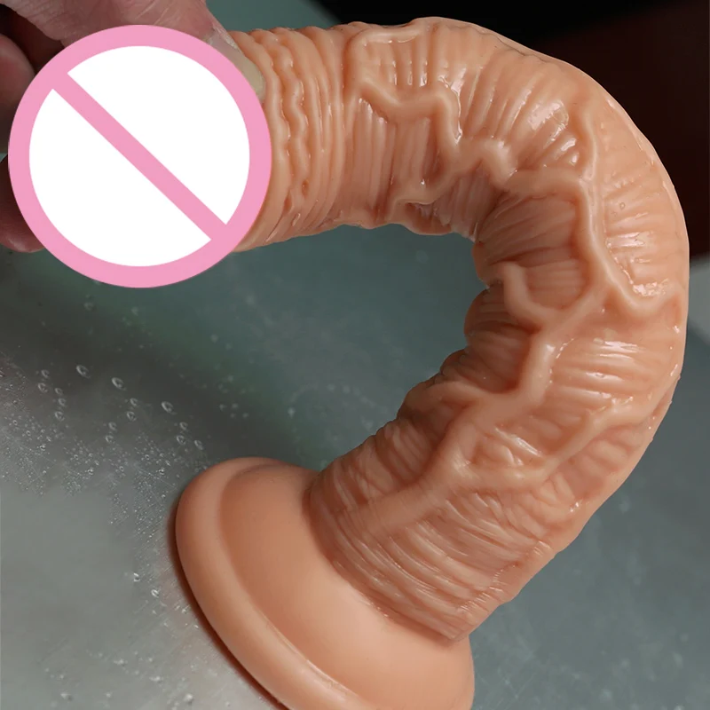 Tanie Realistyczne Dildo Penis Strapon Sex zabawki dla kobiet damski Masturbator