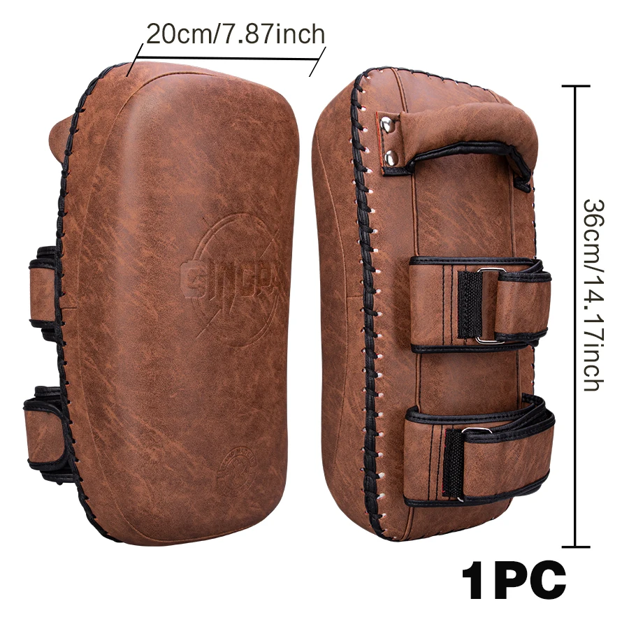 1kg Retro Top-Qualität Kickboxen gebogene Pads Muay Thai Kickboxen MMA Handschuhe Ziel Tkd Karate Fokus Pad langlebiges Fuß ziel – Detail 5