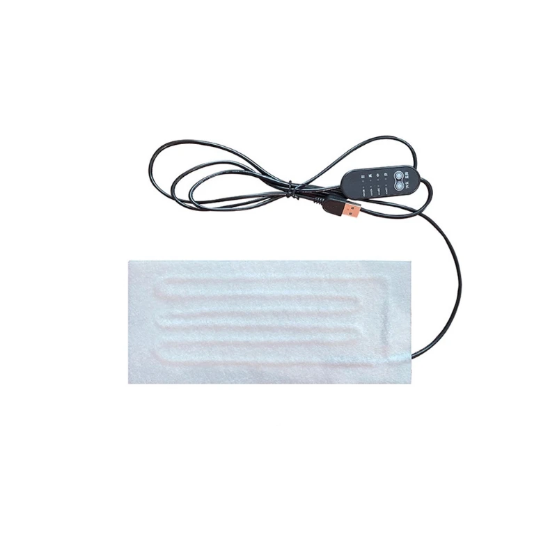 

USB Heating Mat 5V Electric Heating Film Heater Pads for ​Vest Insoles Down for Jacket Winter Camping Warmer Gif