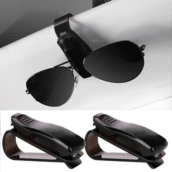 Magnetic Leather Car Sunshade Sunglasses & Ticket Holder (Plastic 2PCS)