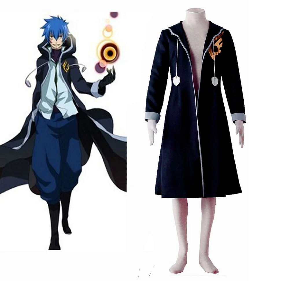

Unisex Anime Cos Fairy Tail Jellal Fernandes Cosplay Costumes Outfit Halloween Christmas Uniform Custom Size
