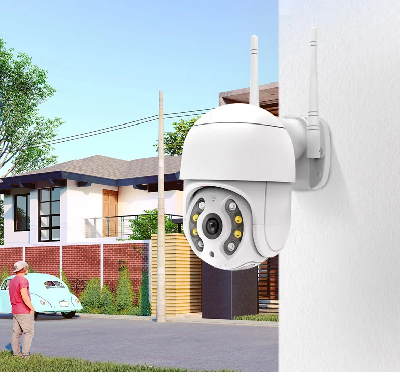 ICSee 와이파이 IP 카메라 PTZ 4K 8MP 자동 추적 무선 IP 카메라 비전 카메라, 오디오 포함