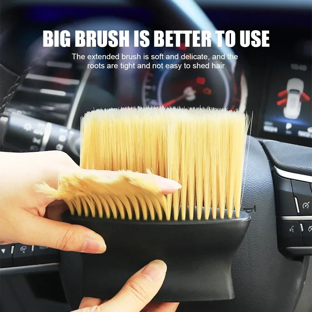 Universal Dust Removal Brush for Car Air Conditioner Outlets - Soft Brush Cleaning Tool