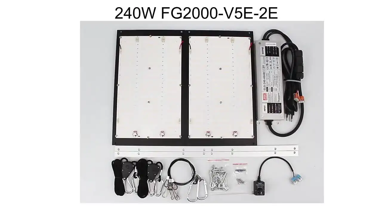2024Full Spectrum Samsung LM301H Dimmable 240W LED Grow Light