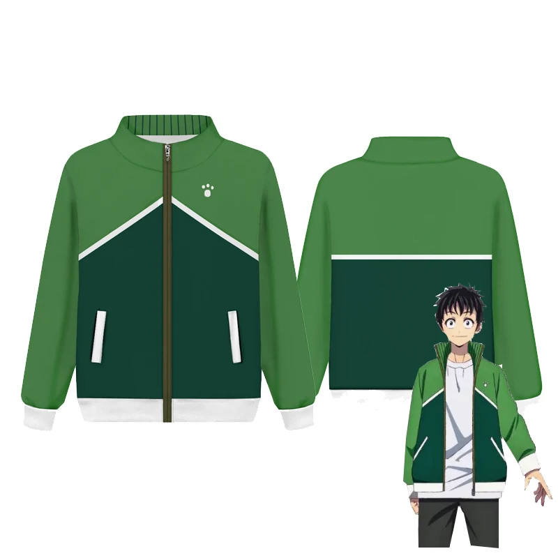 

Akira Tendou Cosplay Green Hoodie Costume Anime Zom 100 Bucket List of the Dead Printed Hooded Sweatshirt Casual Streetwear