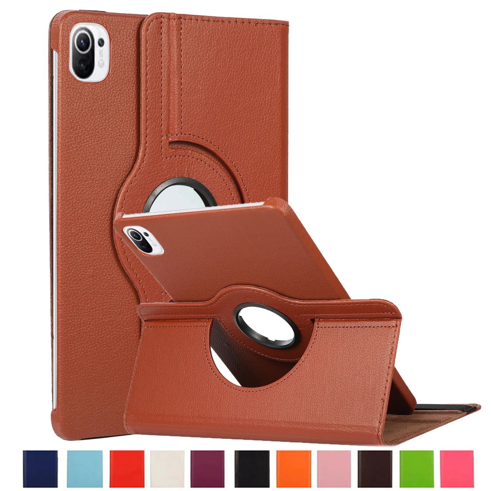 360 Custodia Rotante Per Xiaomi Mi Pad 5 Pro Xiaomi Mi Pad 6 Pro Flip Stand Cover Pu Leather Funda Per Xiaomi Redmi Pad 10.61 "Capa