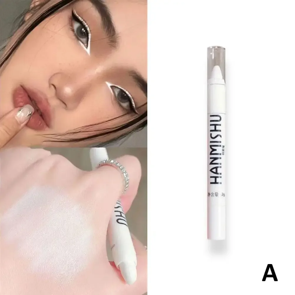 יהלומים נצנצים עמיד למים נצנצים אייליינר פנינה כסף איפור תולעת משי בהיר penc l4v7