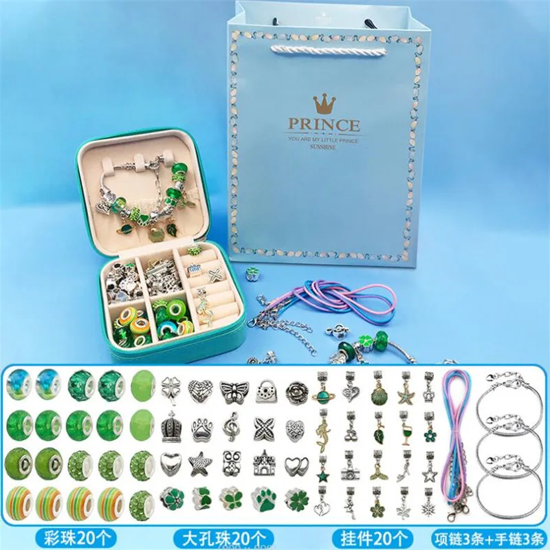 DIY Beaded Bracelet Kit with a Storage Box