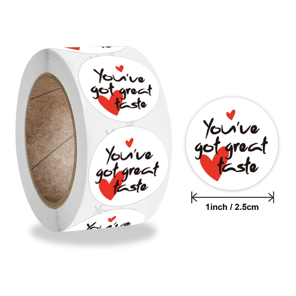 

50-500 шт., круглые бумажные наклейки на выпечку