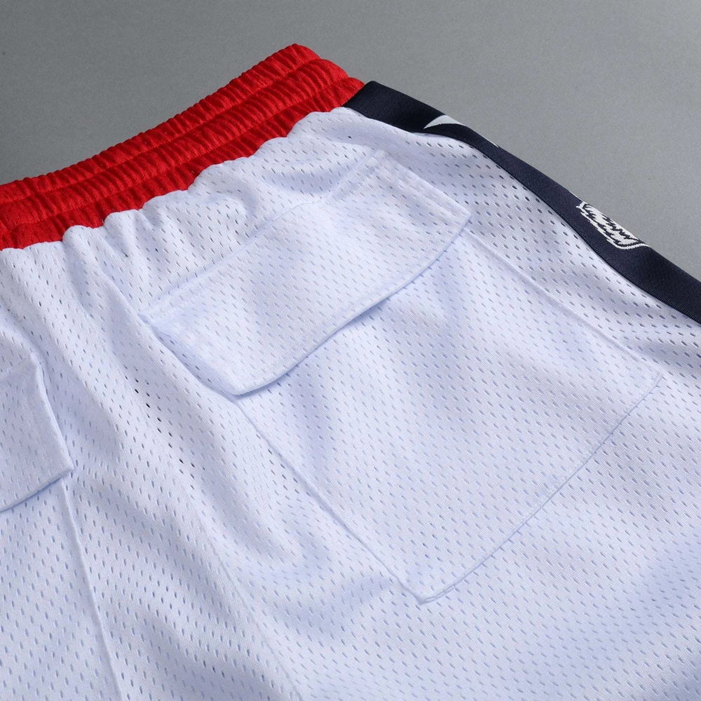 Mens Breathable Basketball Shorts White Printing Mesh Fitness Sports Leisure Workout Sport Pants Outdoor Running Training Shorts 6