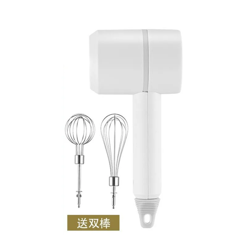 3 IN I USB Kitchen Food Mixer Automatic Colorful Mini Small Electric Hand Push Rotary Stainless Steel Whisk Egg Beater