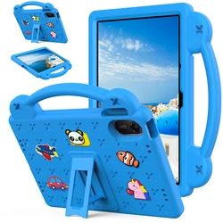Children's DIY EVA Protective Case with Kickstand and Portable Hand Holder for Xiaomi Poco Pad X1 (Sky Blue)