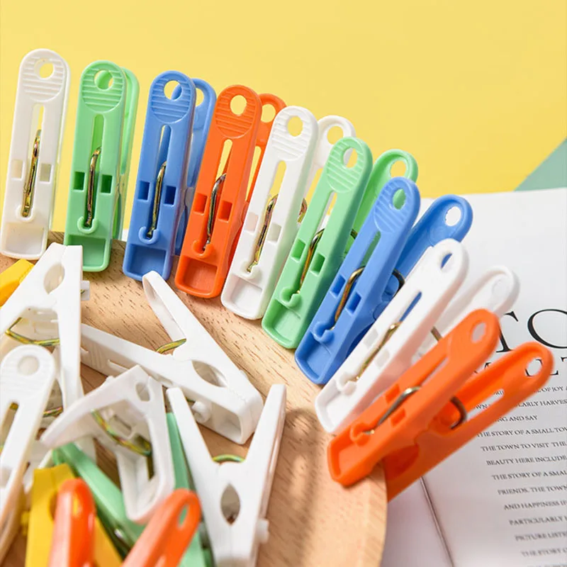 Description Picture 6 of item10/5Pcs Plastic Clothespins Colorful Clothes Pegs Laundry Hanging Pin Clips Household Clothespins Socks Underwear Rack Holder