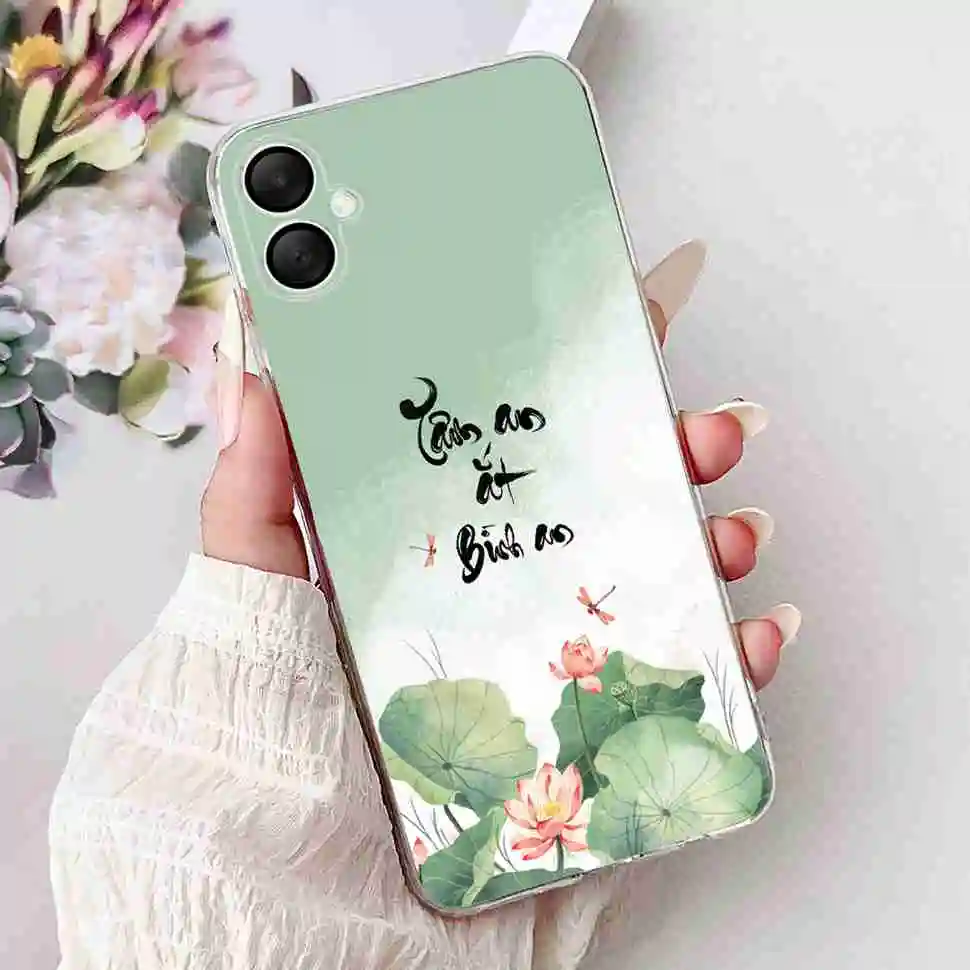 Fashionable Floral Soft Silicone Back Cover
