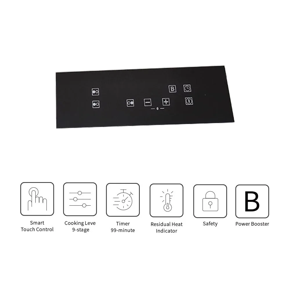 3-Burner Electric Cooker Hidden Type Induction Hob Cooktop