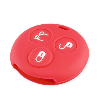Cover chiave telecomando per Mercedes Benz Smart City Fortwo Roadster 3 pulsante car styling supporto chiave - KEYYOU In Silicone set di chiavi dell automobile della copertura della pelle di caso di
