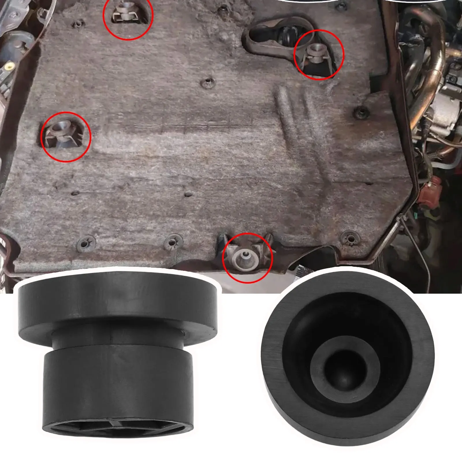 4X Rubber Engine Cover Grommet er Mount Bush Stopper Pad for Peugeot 407 2.0 TDCI Diesel Engine Bonnets Gaskets