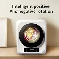 Clothes Dryer, 120V/850W Comtact Mini Dryer Machine with Exhaust Pipe, LED Touch Control Panel, Portable Dryers  , Dorm, RV, Whi 2