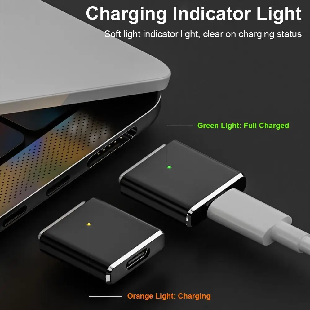 BEYEE Adattatore da USB C a magnetico, da tipo C a magnetico 3 T-Head PD 140 W Convertitore di ricarica rapida compatibile con MacBook Pro Air 2021-2023 (terzo magnetico