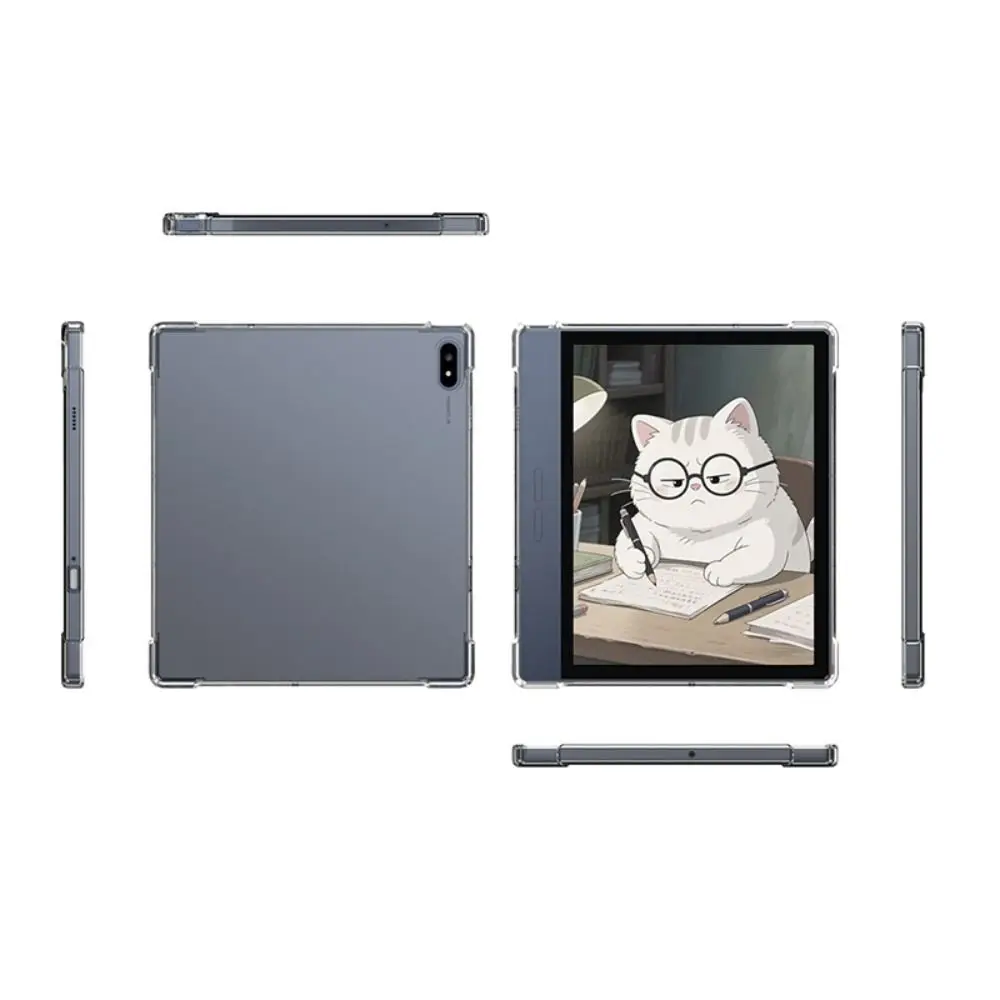 Ultra-Thin Transparent Shockproof TPU Tablet Case with Pen Slot