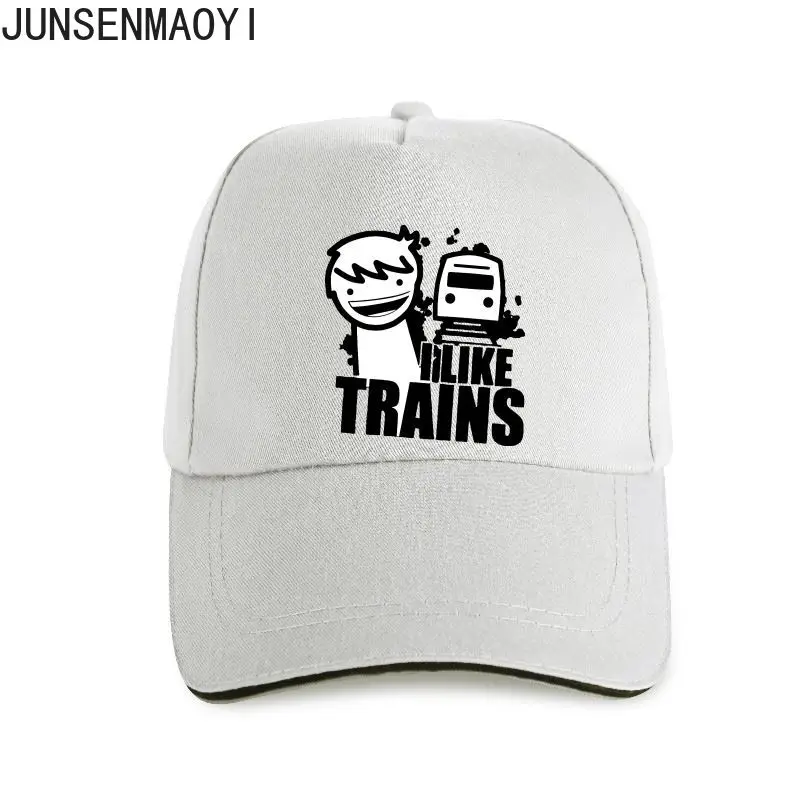 

New Fashion Men ASDF Movie - I Like Trains SMILE Version funny Baseball cap novelty women Unisex Trucker Hat Snapback Hats