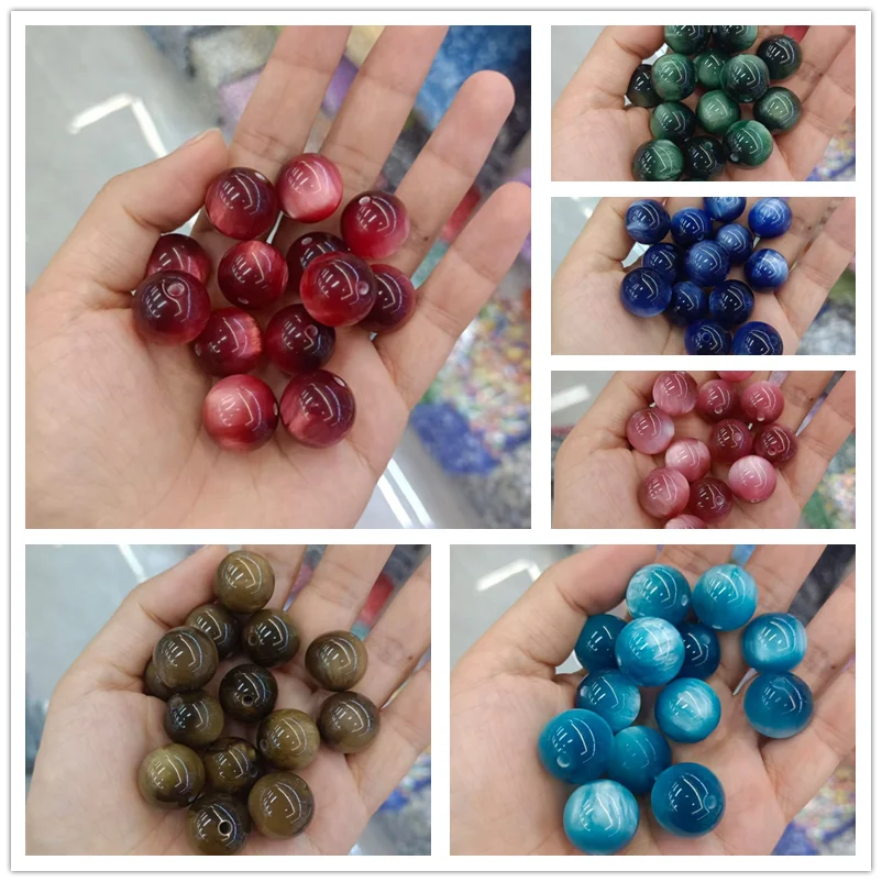 

New style 50pcs/lot 16mm color print geometry rounds shape acrylic beads diy jewelry bracelet/garment accessory