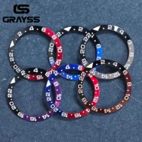 GRAYSS 38mm céramique pour 40mm sous-boîtier de montre en alliage montre lunette insérer anneau pente NH35 NH34 GMT plongée hommes montre partie accessoires 3
