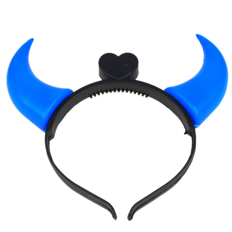 Halloween Led Funny Glow Devil Horn Light Up Headband Hair Hoops Flashing Children Adults Halloween & Christmas Party Decor
