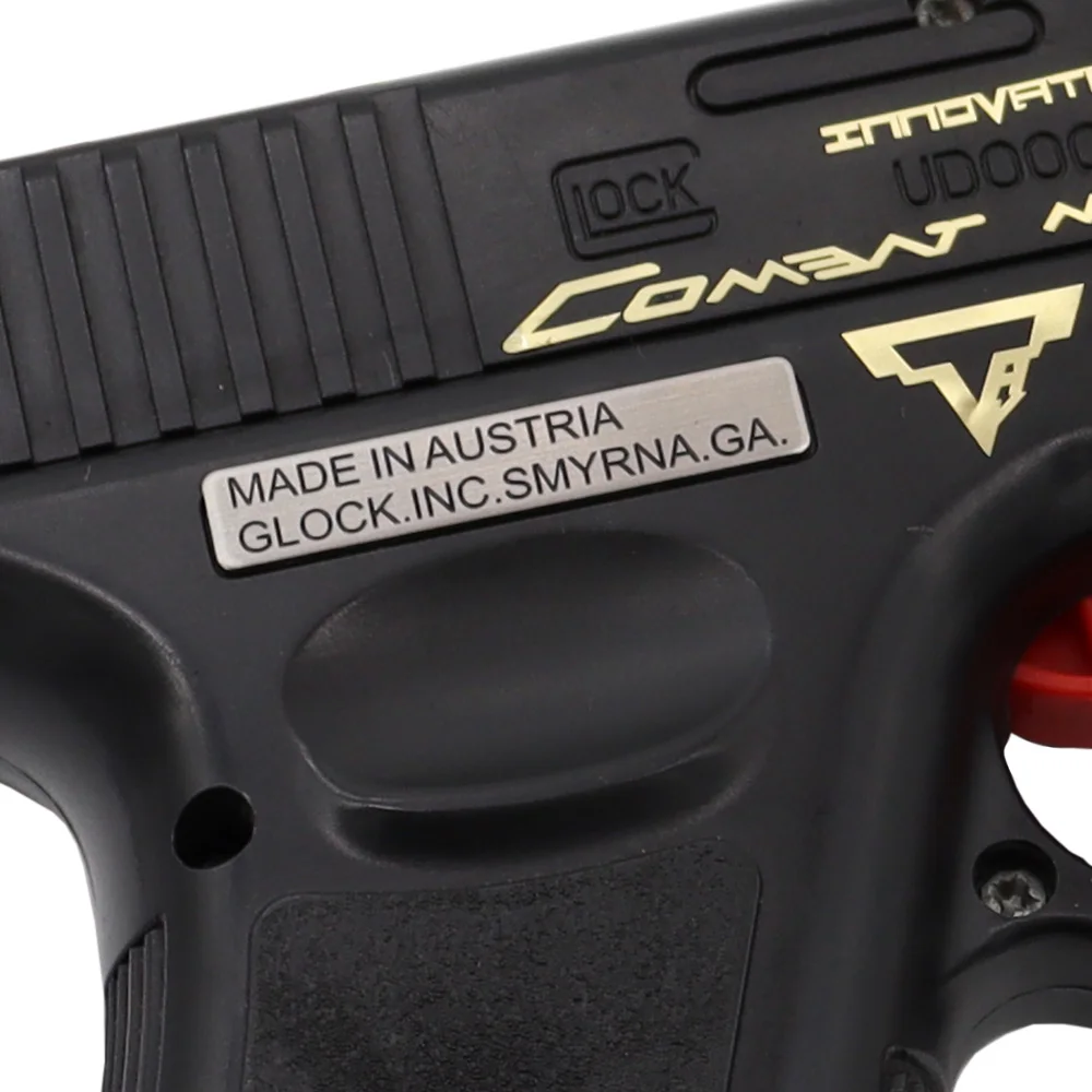 VULPO New Tactical Pistol Glock Logo Metal Sitcker CS Toy Gun Airsoft Paintball Decorative Metal Sticker For Glock 17 18 19 images - 6