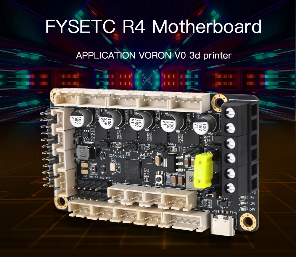 V0.1, Placa 86 mm * 48mm, Peças TMC2209