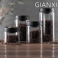 GIANXI Vacuum Sealed Jug Coffee Beans Glass Airtight Canister Food Grains Candy Keep Fresh Storage Jar Kitchen Accessories 4