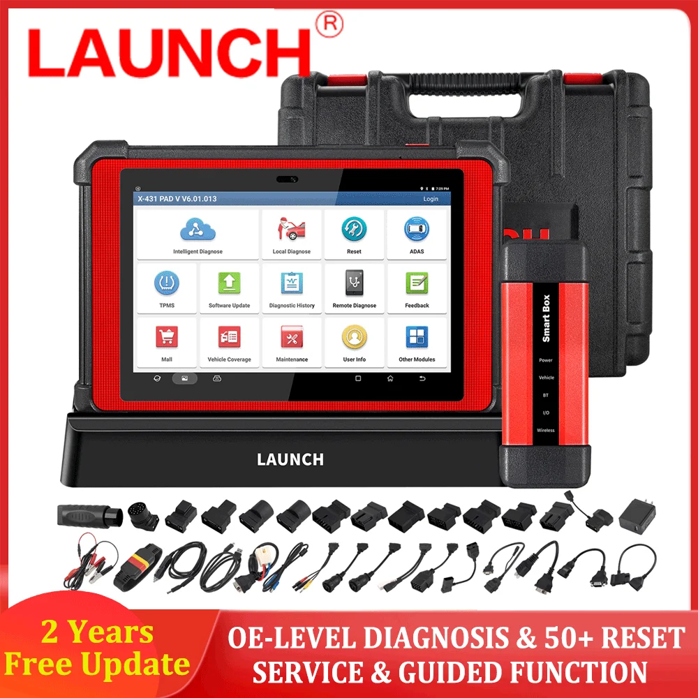 

LAUNCH X431 PAD V Professional OBD2 Scanner ABS SRS EPB IMMO TPMS SAS Automotive Scanner Full System Car Diagnostic Tools