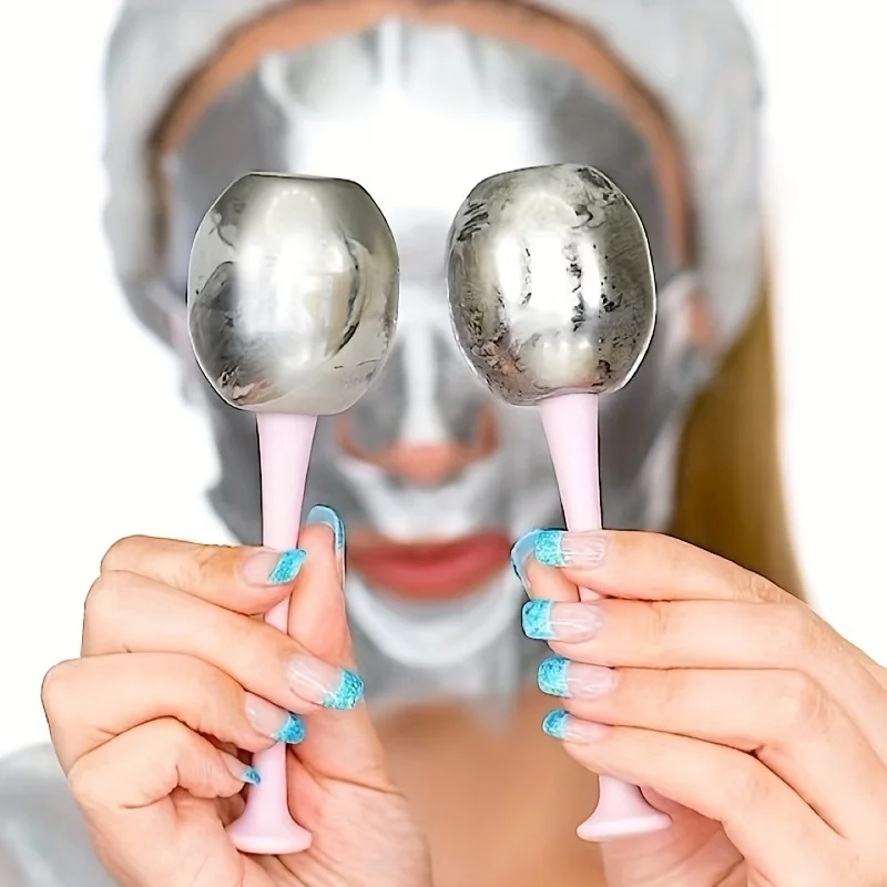 Facial Ice Globes Stainless Steel Cooling Cryo Facial Spa Globes For Anti Aging Face Eye Massager Skin Care Tool For Beauty Care