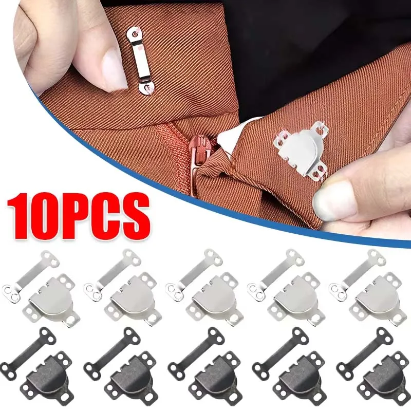 10/1 قطعة السراويل المعدنية دعوى السراويل هوك زر تنورة بنطلون الملابس غير مرئية هوك السراويل ذاتية الصنع تعديل مشبك الخياطة التبعي