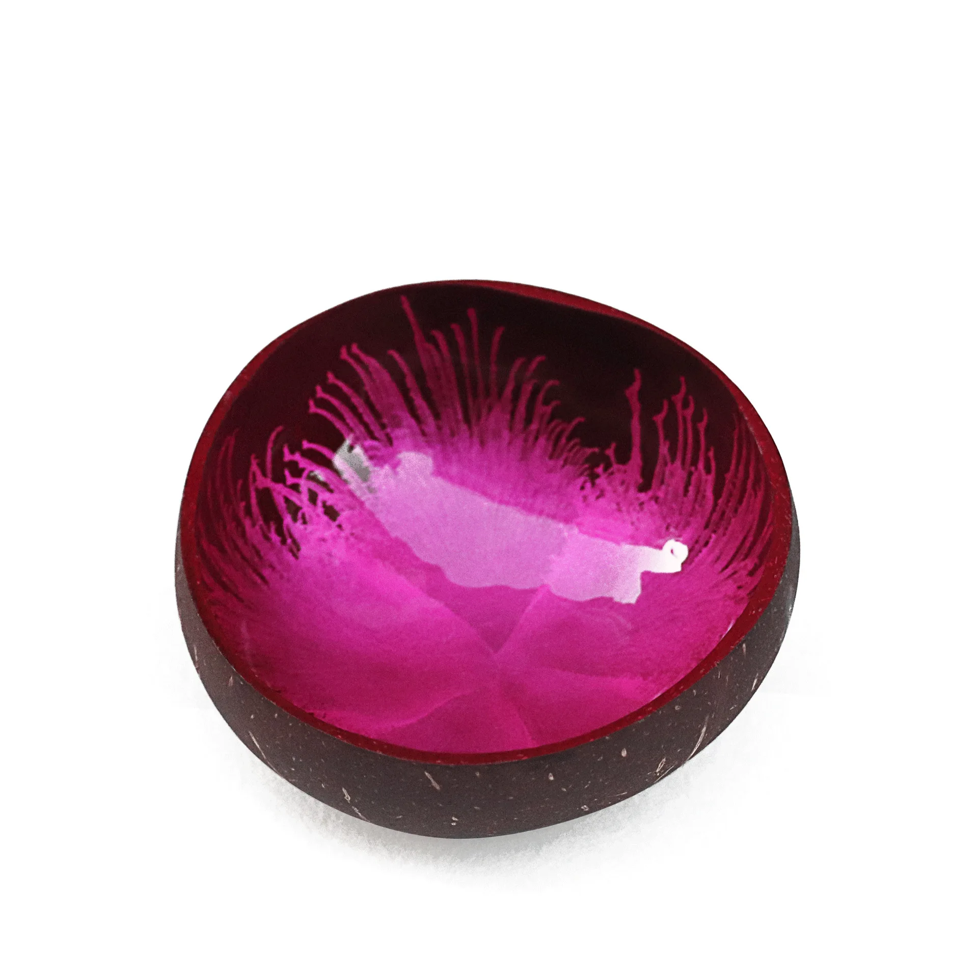 Natural Superior Coconut Bowl Splash Ink Coconut Shell Candy Storage Bowl Container Desk Ornament Creative Handicraft Decoration 6