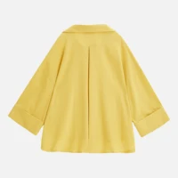 Chemise ample décontractée pour femmes, pour printemps/été 2025, col, boutons, manches larges, Style de vacances minimaliste 4