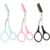Eyebrow Trimmer Scissors with Comb Eyebrow Shaping Cut Scissors Non Slip Finger Grips Hair Removal Beauty Accessories 1
