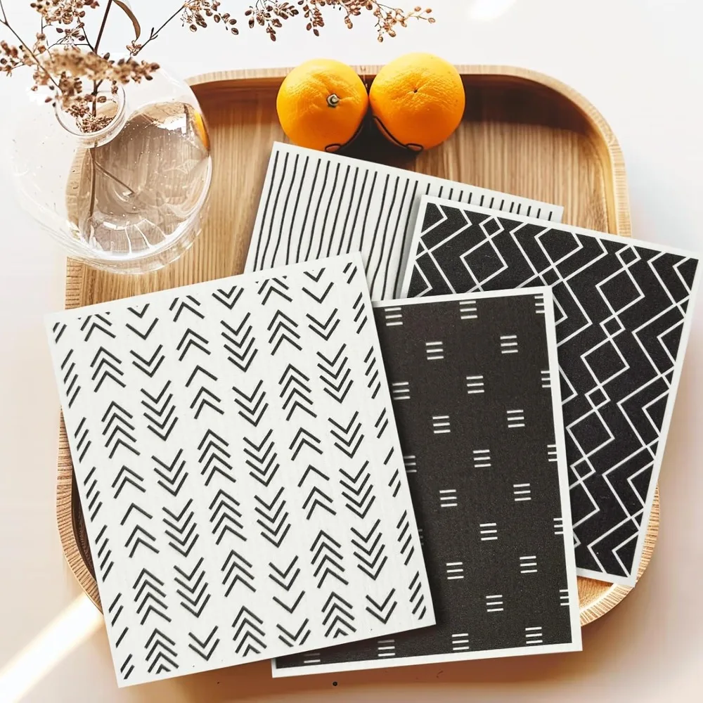Reusable Cellulose Sponge Cloth Printing Colorful Cleaning Rag Durable Swedish Dishcloths cleaning cloth dish cleaning cloth dish cloth towel cleaning cloth microfiber dish cloth cleaning sponges