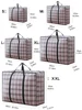 1PC foldable large capacity woven bag cotton quilt storage bag moving bag clothing storage mobile box replacement 3