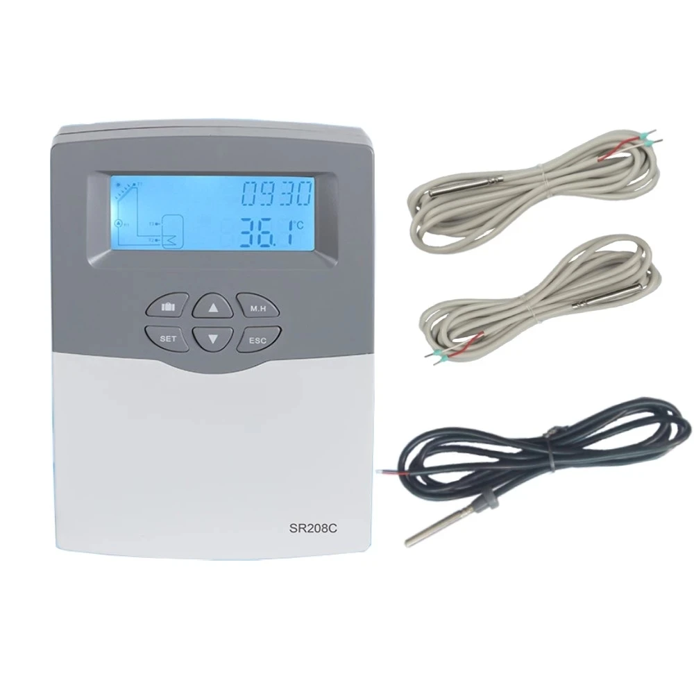 

Ship from Poland or Spain Update SR208C Solar Water Heat Controller AC100-240V Extra Pay WIFI Function Optional