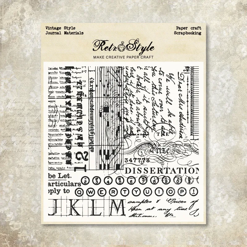 Basic Clear Stamps for Scrapbooking, Rubber Gifts, Craft Supplies, Card Making, Handmade DIY Decoration, 6 Styles Backgrounds